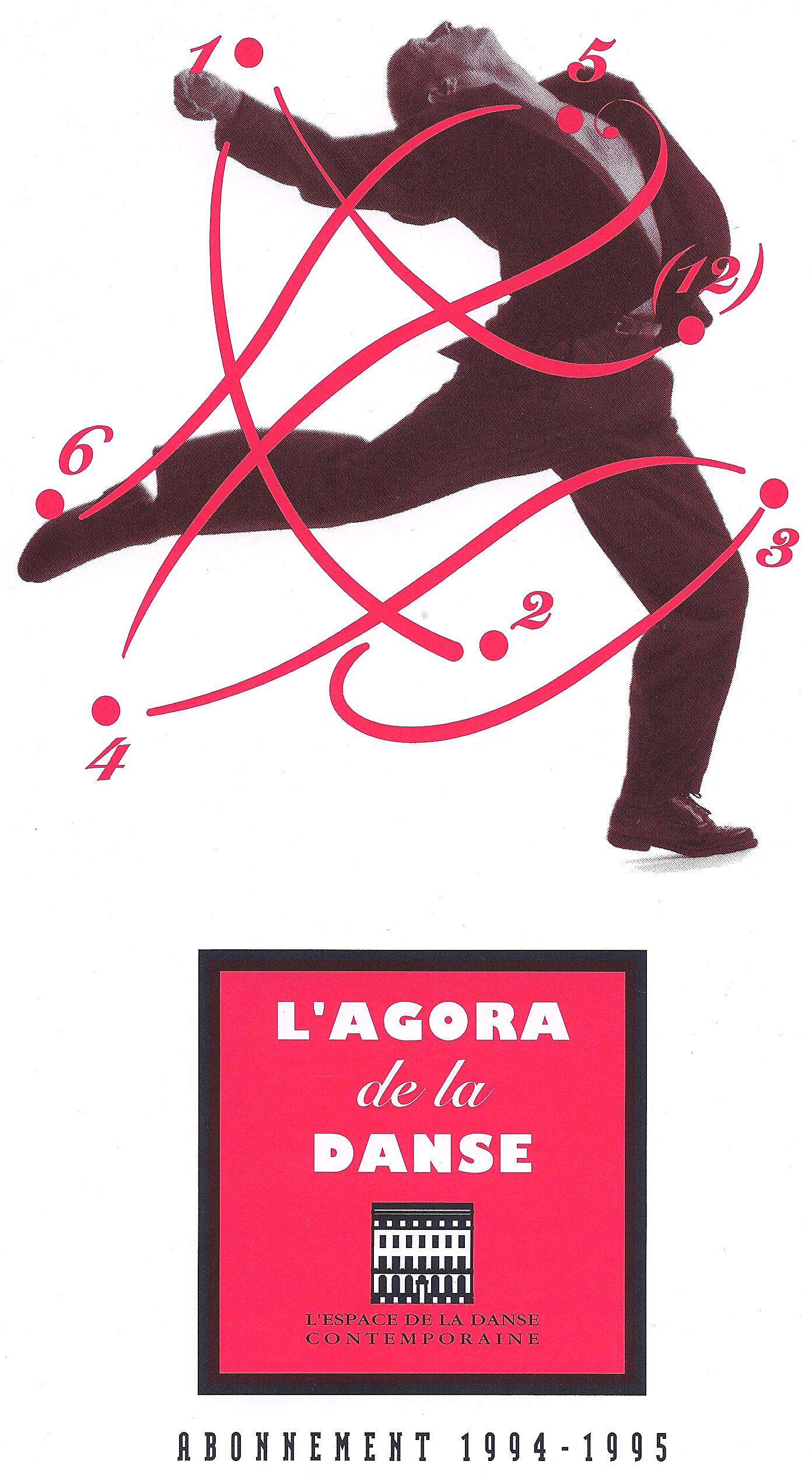 programme automne + hiver 1994- 1995 Agora de la danse