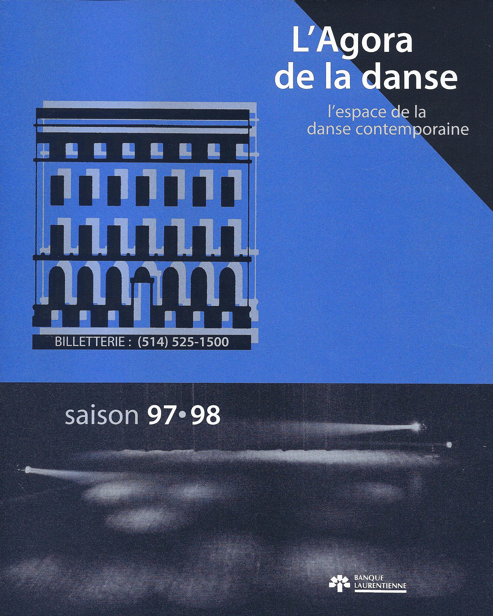 programme automne + hiver 1997- 1998 Agora de la danse